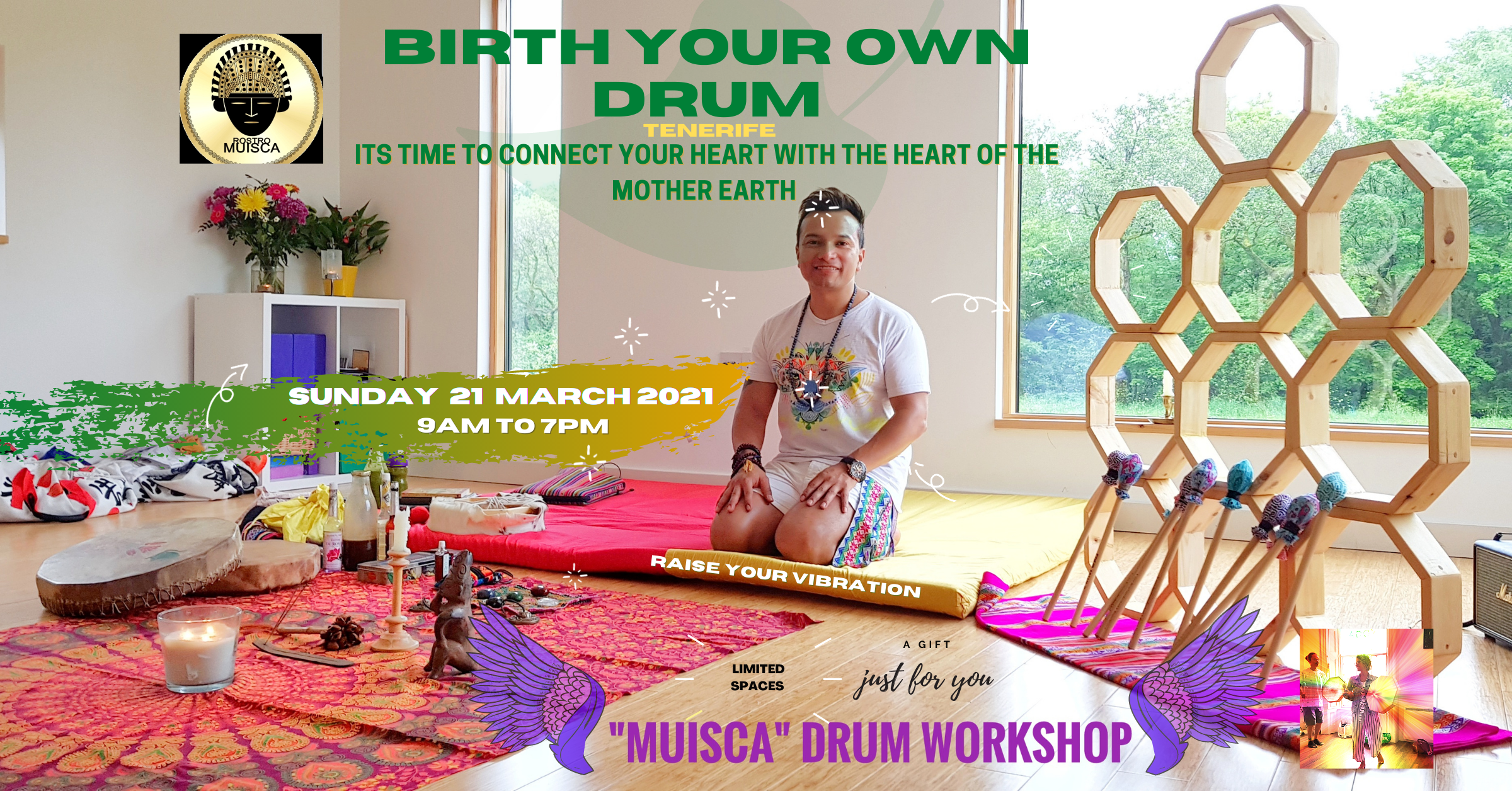 ShamanicDrumMakingTenerife.DiscoverYeartHeart